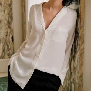 Best Offer! SEZANE Florence Silk Blouse